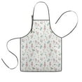 thumbnail image 1 of Princess Unicorn Flower Pattern Kids Aprons for Girls and Boys,Adjustable Neck Strap Toddler Aprons for Kids Cooking Baking, 1 of 1