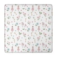 thumbnail image 1 of Princess Unicorn Flower Pattern Square Fitted Tablecloth with Elastic Edge,Square Table Cover,Washable Elastic Table Cover for Home Kitchen Party Decor 34"x34", 1 of 6