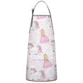 thumbnail image 1 of Princess Unicorn Pattern Apron-Garden Aprons for Women with Pockets-Cotton Linen Waterproof Kitchen Cooking Gardening Aprons Adjustable for Kitchen,Cooking,BBQ and Salon 33x27 Inch, 1 of 7