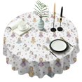 thumbnail image 1 of Princess Unicorn Star Pattern Round Tablecloth 60"x60",Wrinkle Wipeable Table Cloth for Kitchen Dining Room Picnic Patio Party, 1 of 6