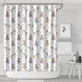 thumbnail image 1 of Princess Unicorn Star Pattern Shower Curtain 72"x84" ,Bathroom Decorative Shower Curtains Set with 12 Hooks,Modern Waterproof Washable Shower Curtain, 1 of 6