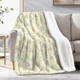 thumbnail image 1 of Princess Unicorn Yellow Pattern Soft Sherpa Fleece Throw Blanket, Warm Cozy Plush Blanket for Sofa Bed Couch, All Season, 40"x50", 1 of 5