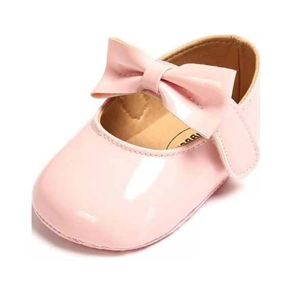 Princess Walking Shoes Baby Girl Bowknot Design Anti-Slip Casual Sneakers Toddler Soft Soled
