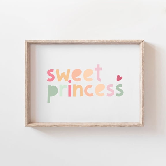 Princess Wall Art Girls Bedroom Decor for Girls Bedroom Decor