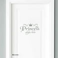 thumbnail image 1 of Princess Wall Sticker Decal, Princess Home Decor, Vinyl Wall Sticker Art for Bedroom Door and Nursery Mural, 1 of 2