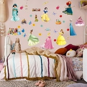 Princess Wall Stickers for Kids, Cartoon Character Stickers for Children Room, DIY Removable Stickers for Baby Kids Nursery Girls Boy Bedroom Living Room Playroom Wall Decoration(30X80CM)