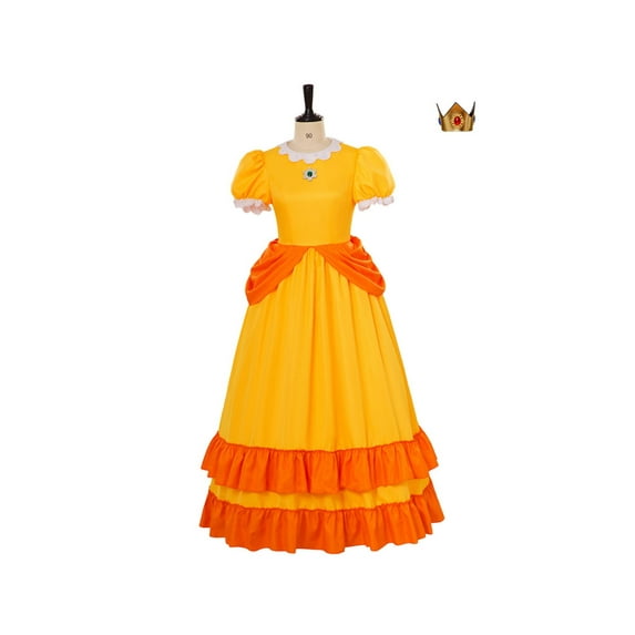 Princess Yellow Dress - Elegant Long Dress for Women