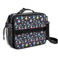 thumbnail image 1 of Princess and Castle Blue Pattern Insulated Lunch Bag with Shoulder Strap and Bottle Holder,Bento School Lunch Bag Box,11x9.5x3.5 Inches, 1 of 3