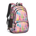 thumbnail image 1 of Princess and Dress Pink Pattern Cute School Backpack Bag with Padded Back and Adjustable Shoulder Straps 16.9 X 12.6 X 5.9 Inches, 1 of 5