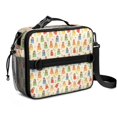 thumbnail image 1 of Princess and Heart Beige Pattern Insulated Lunch Bag with Shoulder Strap and Bottle Holder,Bento School Lunch Bag Box,11x9.5x3.5 Inches, 1 of 5