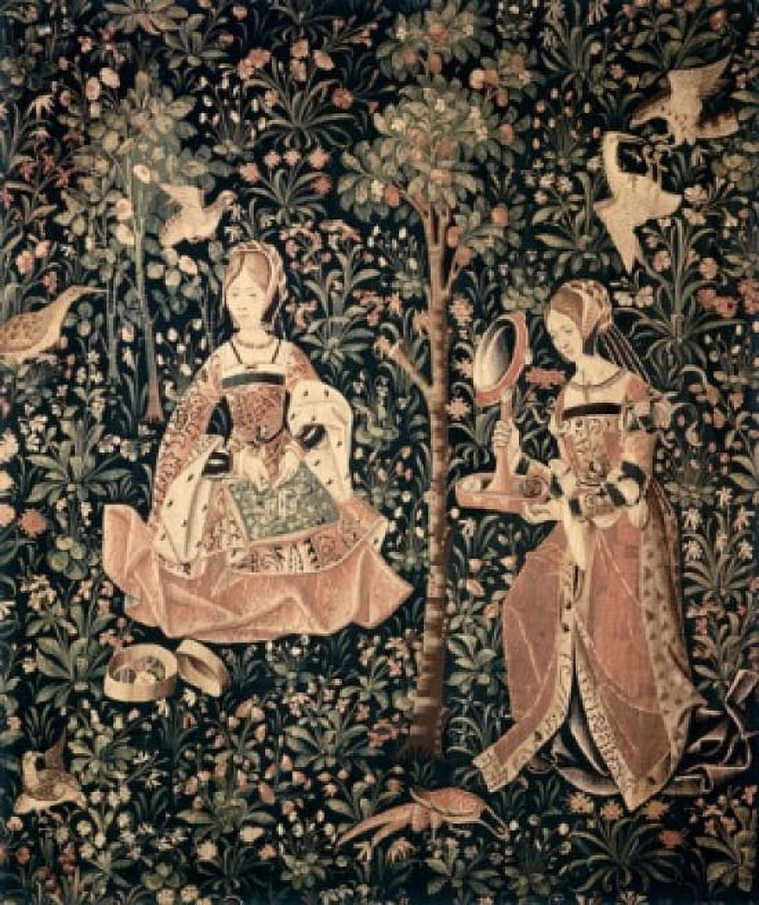 Princess and Her Lady in Waiting TapestryTextiles Canvas Art - (18 x 24)