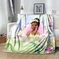 thumbnail image 1 of Princess and The Frog Party Supplies, Soft Warm Blanket Blanket Ultra-Soft Throw Tiana Blanket Blankets for Bedding Blanket, 1 of 1