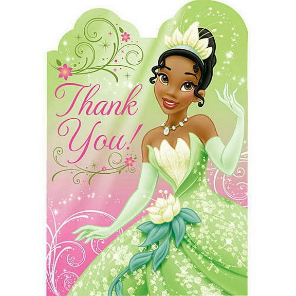 Princess and the Frog 'Sparkle' Thank-You Cards w/ Envelopes (8ct)