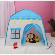 Princess castle play tent, Kids Teepee Tent, Large Children Playhouse, Oxford Fabric Children Playhouse for Indoor Outdoor with Carry Bag, Playhouse Boys & Girls Birthday Gift