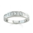 thumbnail image 1 of Princess cut diamond channel wedding band 14k white gold 0.75 ctw G-VS2 diamond quality, 1 of 1