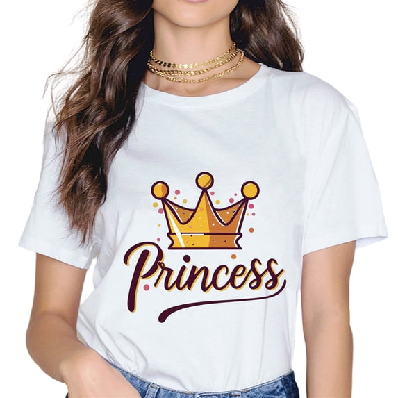 Princess with Crown funny Princess T-Shirt