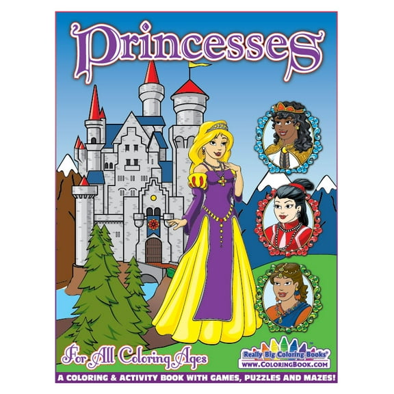 Princesses Coloring Book 8.5"x11"