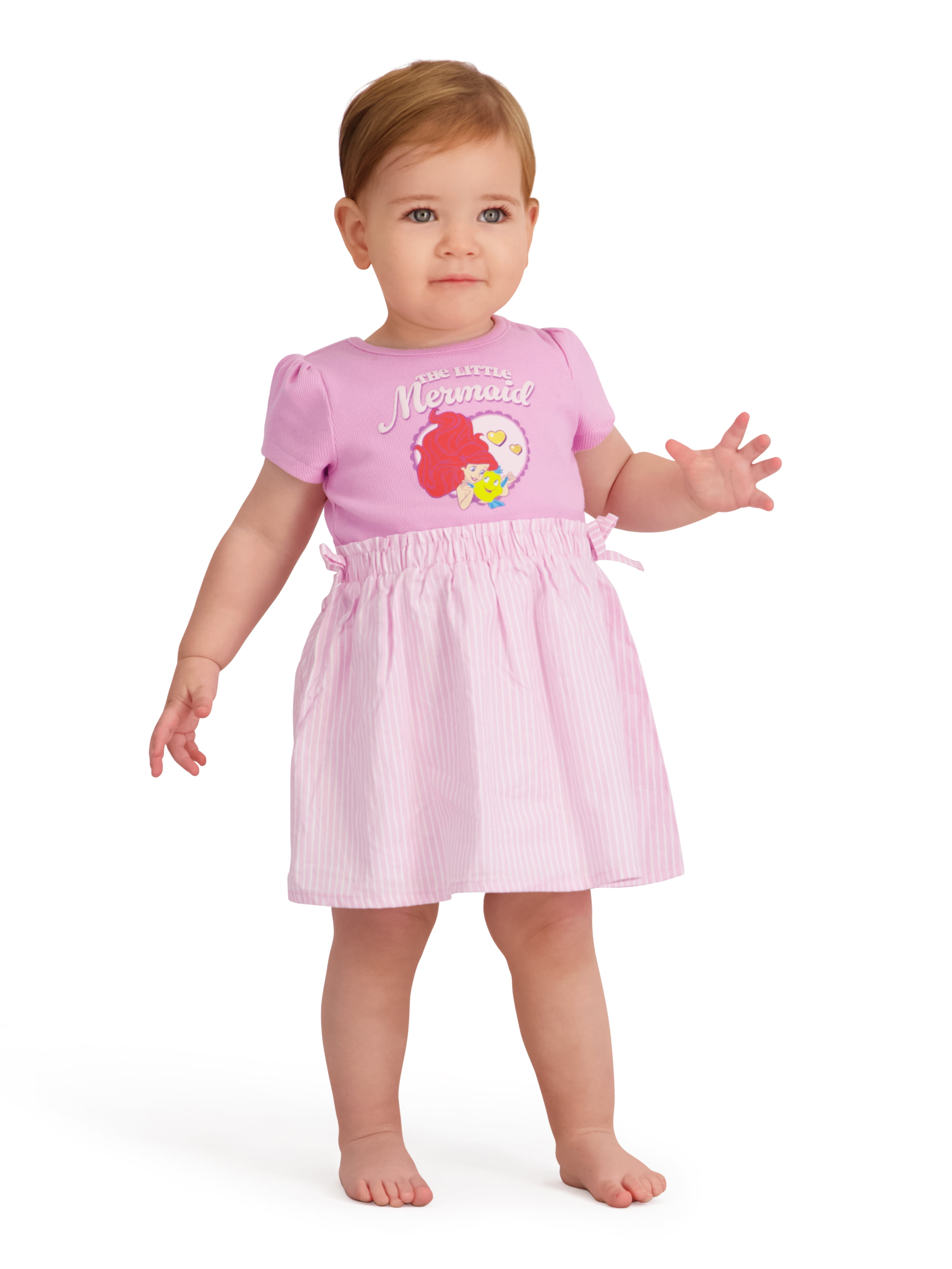 Princesses Toddler Girls Woven Short Sleeve Dress, Sizes 12 Months-5T