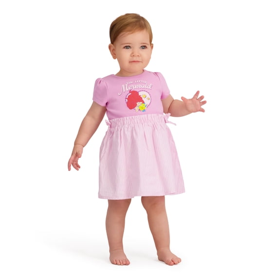 Princesses Toddler Girls Woven Short Sleeve Dress, Sizes 12 Months-5T