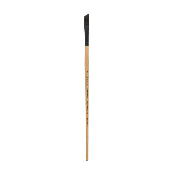 Princeton Brush Catalyst Polytip Long Handle Bristle Brush, Angle Bright, 6