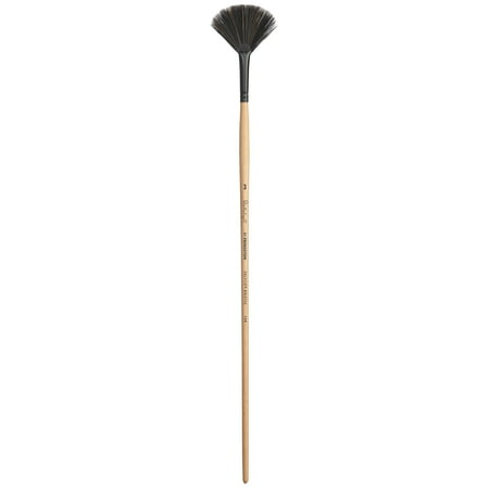 Princeton Brush Catalyst Polytip Long Handle Bristle Brush, Fan, 3