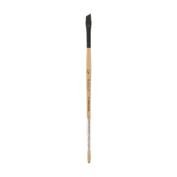 Princeton Brush Catalyst Polytip Short Handle Bristle Brush, Angle Shader, 1/4"