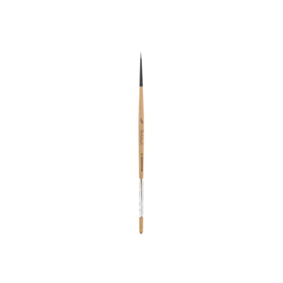 Princeton Brush Catalyst Polytip Short Handle Bristle Brush, Round, 3/0