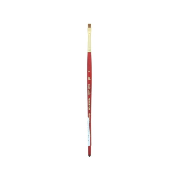 Princeton Brush Heritage Synthetic Sable Watercolor & Acrylic Brush, Bright Shader, 4