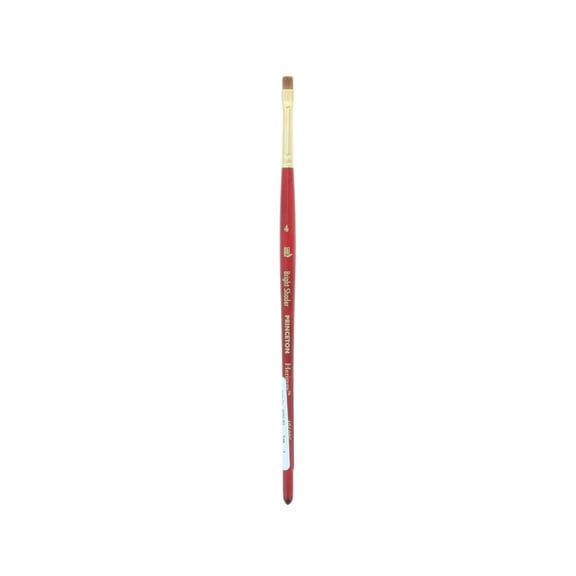 Princeton Brush Heritage Synthetic Sable Watercolor & Acrylic Brush, Bright Shader, 4
