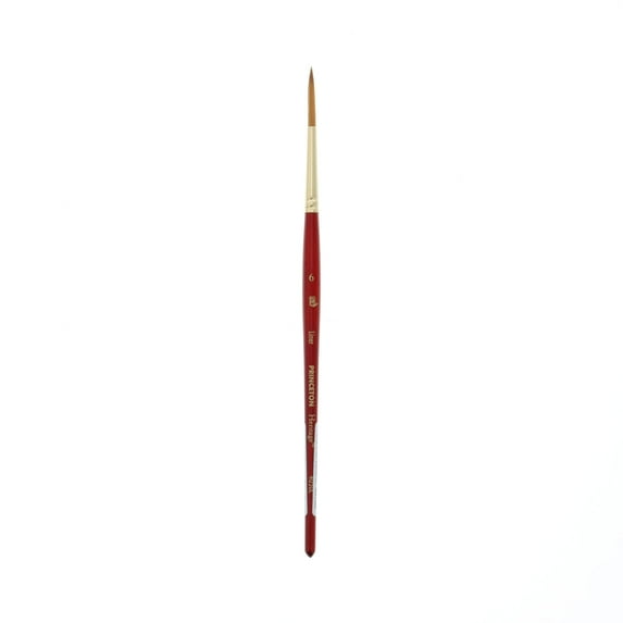Princeton Brush Heritage Synthetic Sable Watercolor & Acrylic Brush, Liner, 6