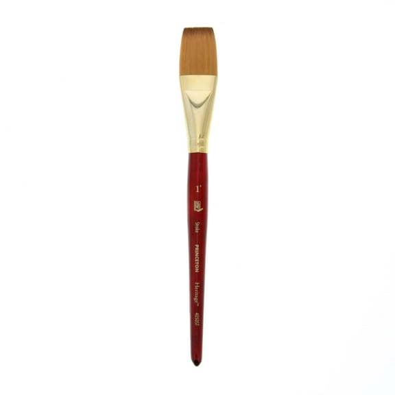 Princeton Brush Heritage Synthetic Sable Watercolor & Acrylic Brush, Stroke 1 in
