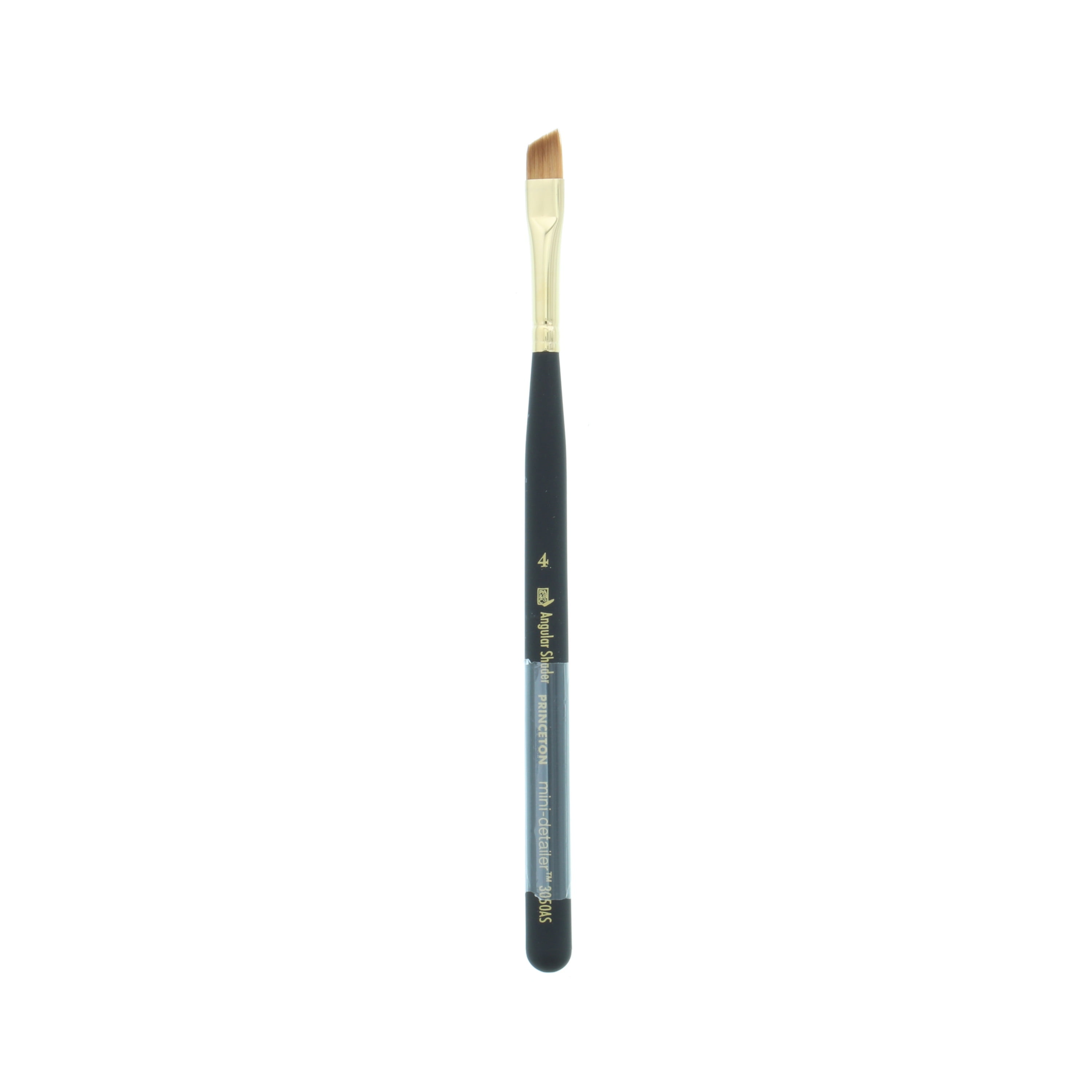 Princeton Brush Mini-Detailer Synthetic Sable Brush, Angular Shader, 4 ...