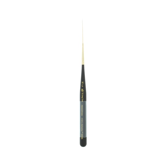 Princeton Brush Mini-Detailer Synthetic Sable Brush, Extra-Long Liner, 30/0