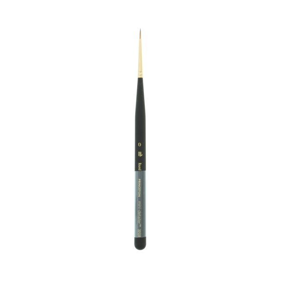 Princeton Brush Mini-Detailer Synthetic Sable Brush, Round, 0