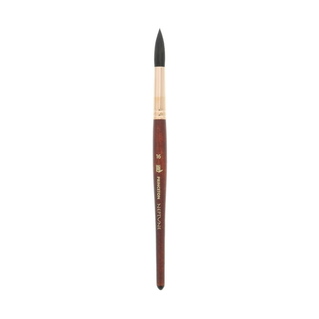Princeton Brush Neptune Synthetic Squirrel Watercolor Brush, Round, 16