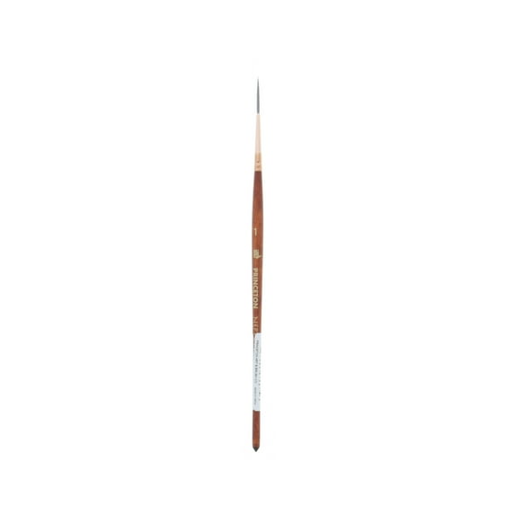 Princeton Brush Neptune Synthetic Squirrel Watercolor Brush, Script Liner, 1