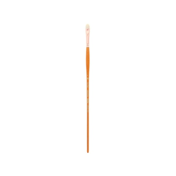 Princeton Brush Refine Natural Bristle Oil & Acrylic Brush, Short Filbert, 4