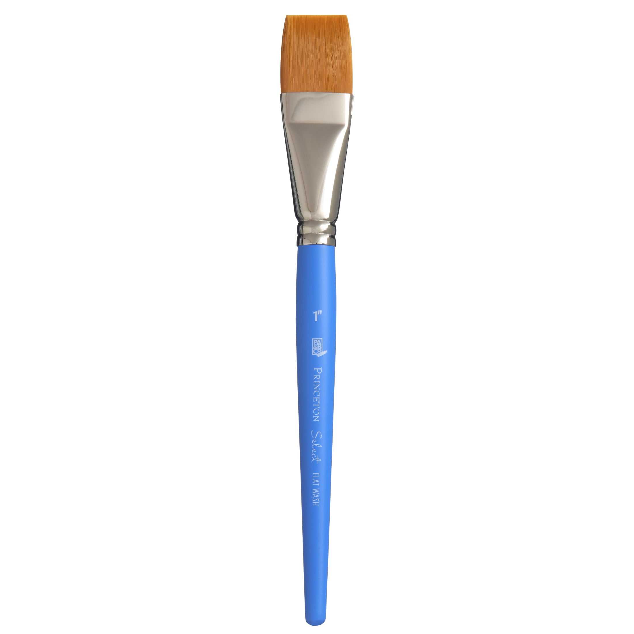 1" Blue Handle Synthetic Flat Wash Brush