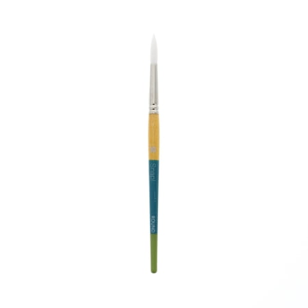 Princeton Brush Snap Short Handle White Nylon Taklon Brush, Round, 10