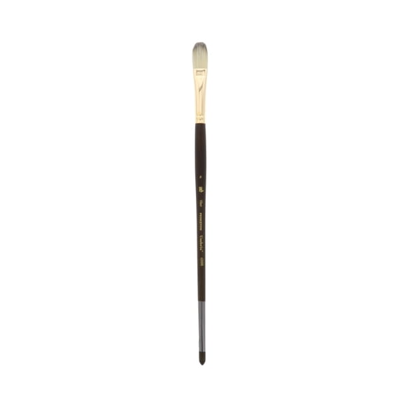 Princeton Brush Umbria Synthetic Blend Watercolor & Acrylic Brush, Filbert, 8