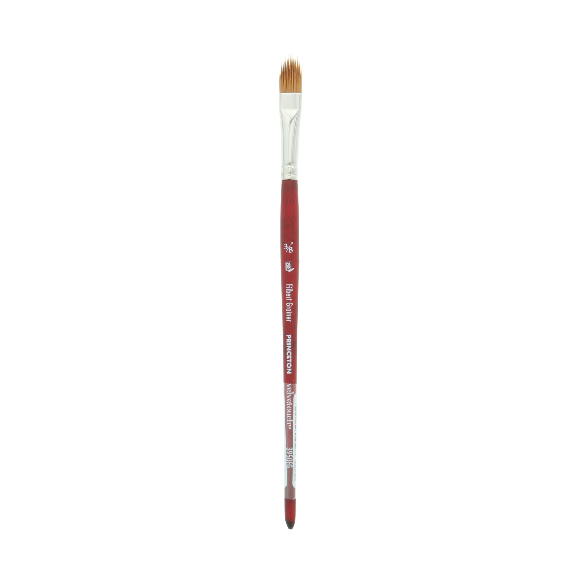 Princeton Brush Velvetouch Mixed Media Brush, Filbert, Grainer 3/8"