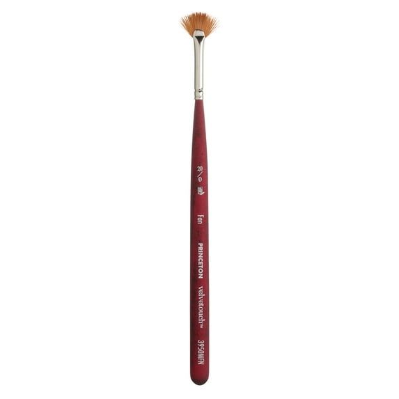Princeton Brush Velvetouch Mixed Media Mini Brush, Fan, 20X