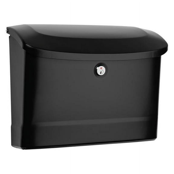Princeton Locking Wall Mount Mailbox - Black - Medium