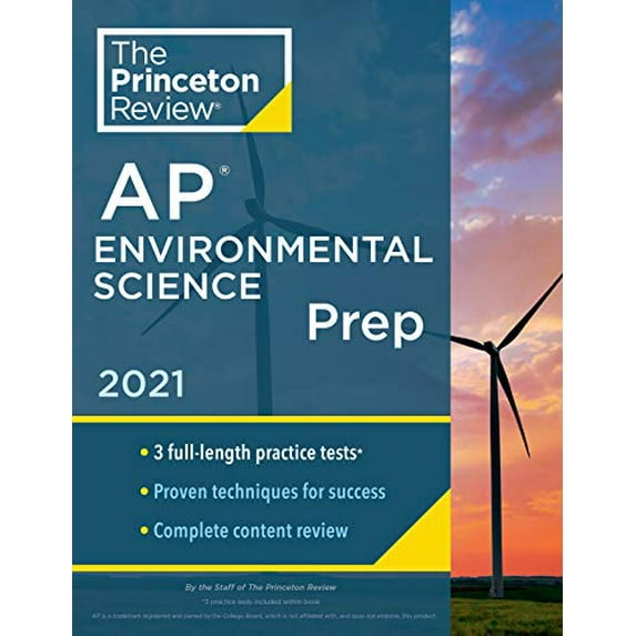 Pre-Owned Princeton Review AP Environmental Science Prep, 2021: 3 Practice Tests + Complete Content Review + Strategies & Techniques (Paperback) 0525569545 9780525569541