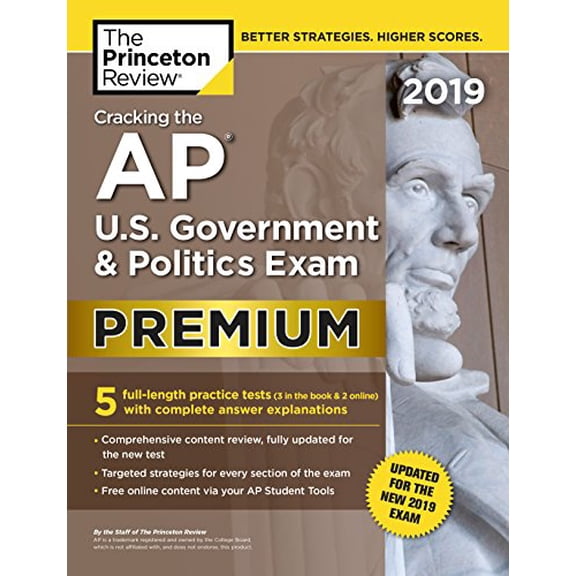 Pre-Owned Princeton Review Cracking the AP U.S. Government & Politics Exam 2019