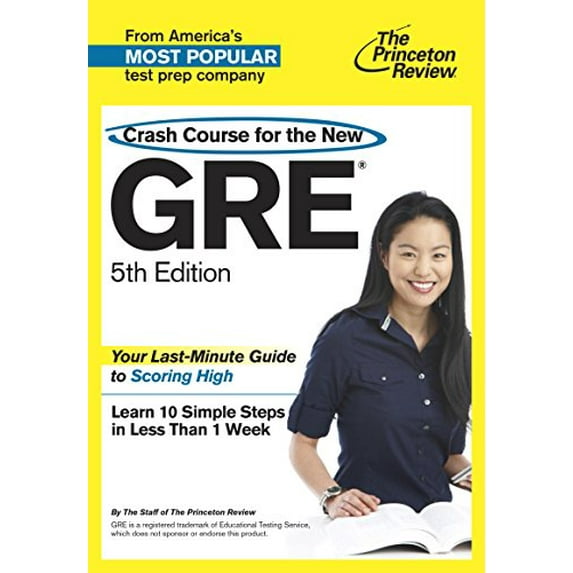 Pre-Owned Crash Course for the GRE, 5th Edition (Graduate School Test Preparation) (Paperback) 0804125961 9780804125963