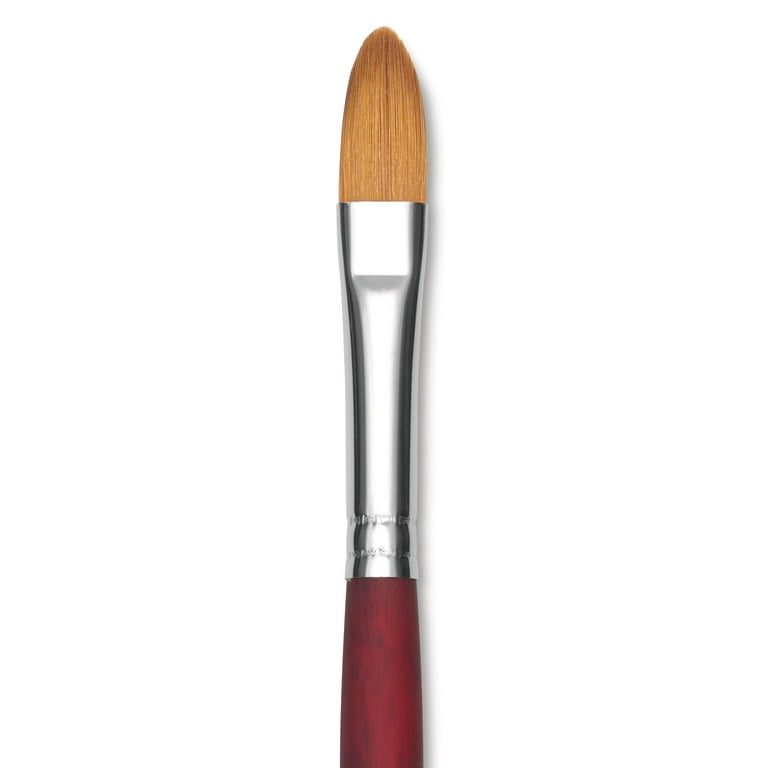 Princeton Velvetouch Series 3900 Synthetic Brush - Filbert, Long Handle, Size 10