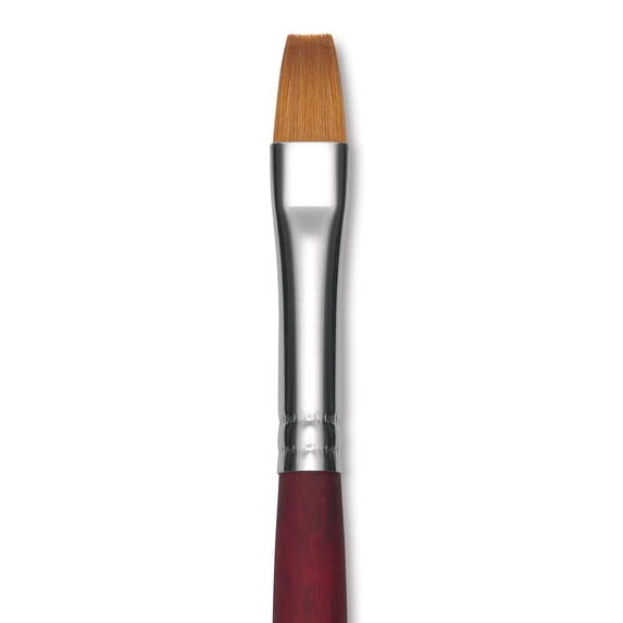 Princeton Velvetouch Series 3900 Synthetic Brush - Flat, Long Handle, Size 10