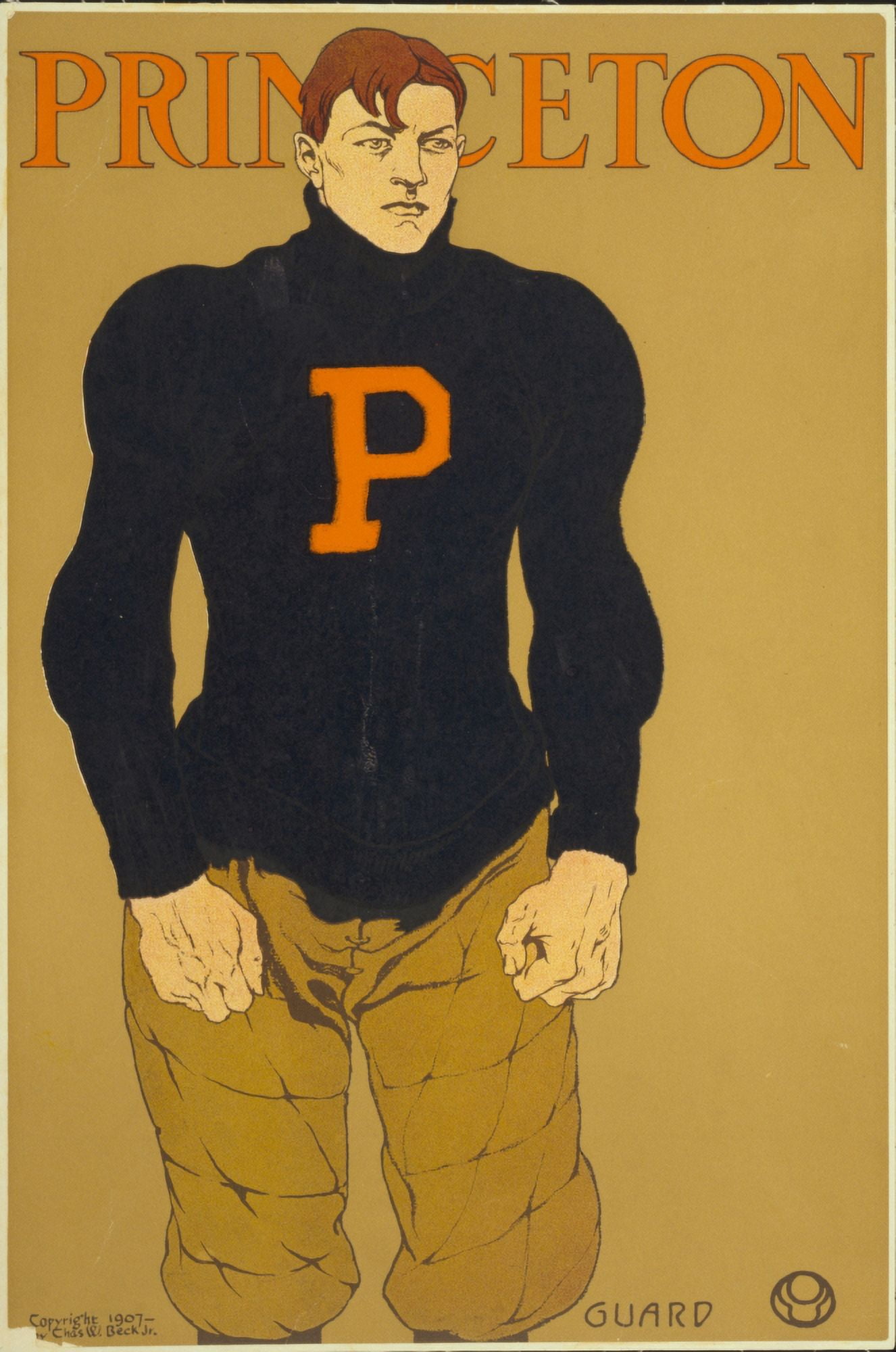 Princeton c1907 Canvas Art - Edward Penfield (18 x 24)