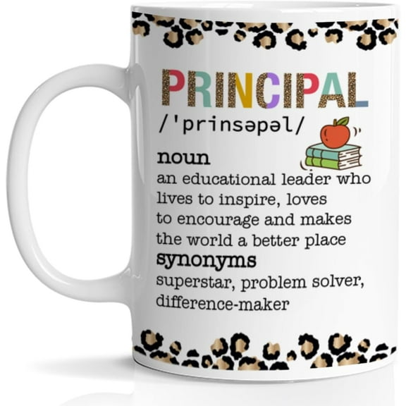 Principal Coffee Mug, Principal Gifts for Women Men, Teacher Appreciation Gifts, Principal Definition Mug, 11 Oz Ceramic Cup